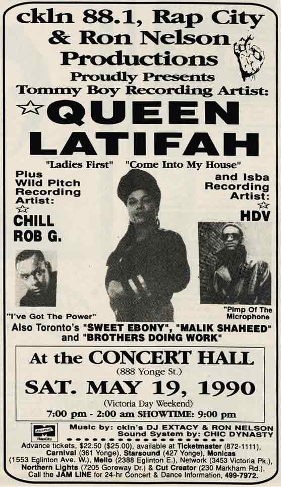 queen Latifah newspaper ad 1990