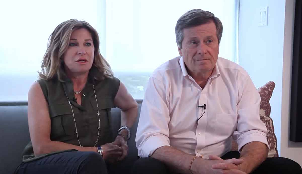 John Tory and wife