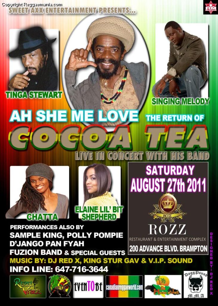 Cocoa Tea @ The Rozz 08.27.11
